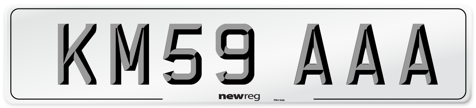 KM59 AAA Number Plate from New Reg